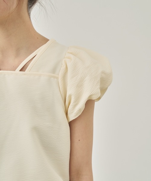 moi tytto(モイテュット)の「リバーシブルパフデザインブラウス(シャツ/ブラウス・レディース・ベージュ/オレンジ/ナチュラル・FREE)」の10枚目の写真