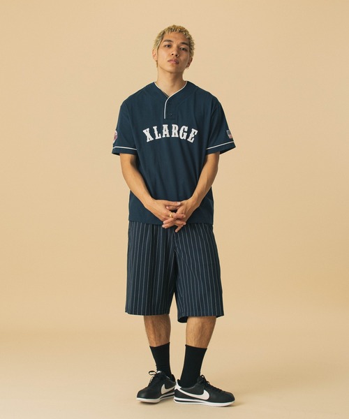 売切れ前に XLARGE BASEBALL S/S TEE スポーティーコーデ◎ BASEBALL S/S TEE（Tシャツ/カットソー）｜XLARGE（エクストラ