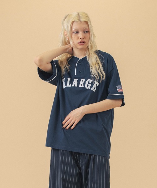 売切れ前に XLARGE BASEBALL S/S TEE スポーティーコーデ◎ BASEBALL S/S TEE（Tシャツ/カットソー）｜XLARGE（エクストラ