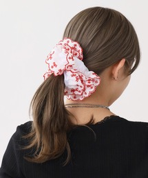 ROOPTOKYO（ループトウキョウ）の「花柄 フリルシュシュ（シュシュ）」