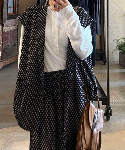 journal standard luxe COTTONアゼベスト セール】C/N/Wアゼ Vネックベスト（ベスト）｜JOURNAL STANDARD