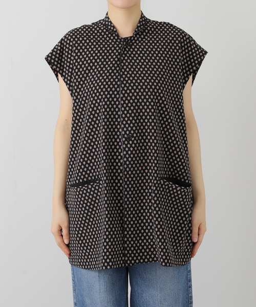 JOURNAL STANDARD LUXE（ジャーナルスタンダード　ラックス）の「コモンプリント ガウンベスト（ブルゾン・レディース・ホワイト/ブラック・FREE）」の12枚目の写真