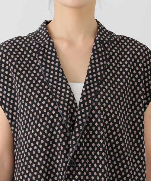 JOURNAL STANDARD LUXE（ジャーナルスタンダード　ラックス）の「コモンプリント ガウンベスト（ブルゾン・レディース・ホワイト/ブラック・FREE）」の16枚目の写真