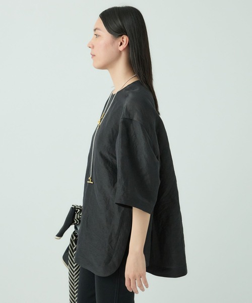 Chaos（カオス）の「Chaos(カオス)/パースローブＴシャツ　◆セットアップ可◆（シャツ/ブラウス・レディース・ブラック/アイボリー/ミント・FREE）」の16枚目の写真