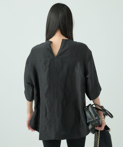 Chaos（カオス）の「Chaos(カオス)/パースローブＴシャツ　◆セットアップ可◆（シャツ/ブラウス・レディース・ブラック/アイボリー/ミント・FREE）」の17枚目の写真