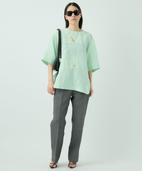 Chaos（カオス）の「Chaos(カオス)/パースローブＴシャツ　◆セットアップ可◆（シャツ/ブラウス・レディース・ブラック/アイボリー/ミント・FREE）」の18枚目の写真