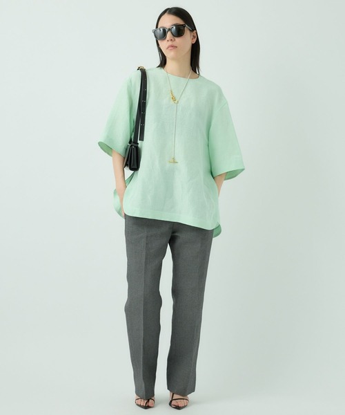 Chaos（カオス）の「Chaos(カオス)/パースローブＴシャツ　◆セットアップ可◆（シャツ/ブラウス・レディース・ブラック/アイボリー/ミント・FREE）」の19枚目の写真