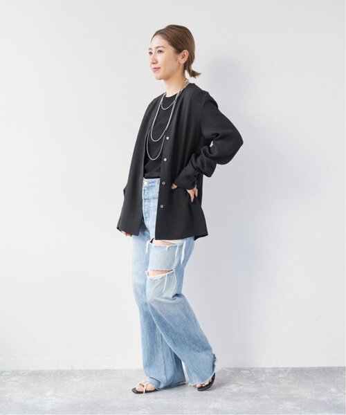 追加》Mesh Sheer ロンT 3（Tシャツ/カットソー）｜Plage