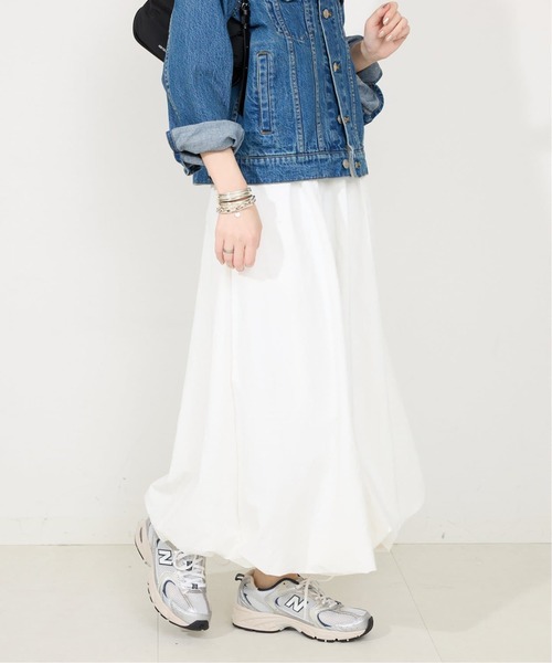 SLOBE IENA(スローブイエナ)の「《WEB限定/追加2》バルーンイージースカート(スカート・レディース・ネイビー/ホワイト・FREE)」の10枚目の写真