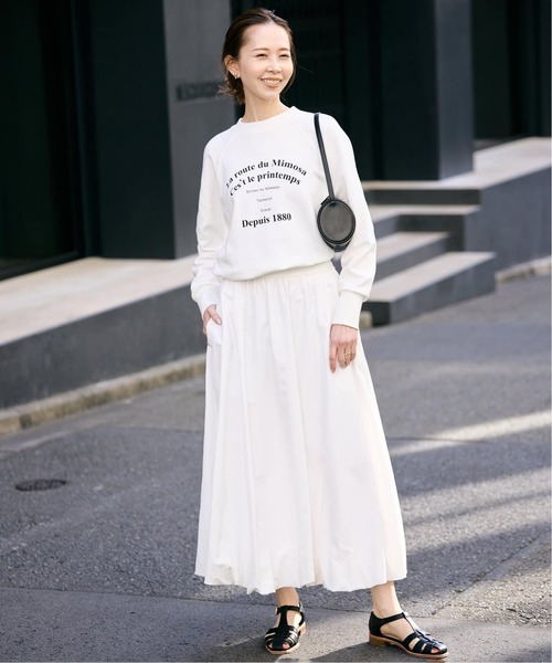 SLOBE IENA(スローブイエナ)の「《WEB限定/追加2》バルーンイージースカート(スカート・レディース・ネイビー/ホワイト・FREE)」の11枚目の写真