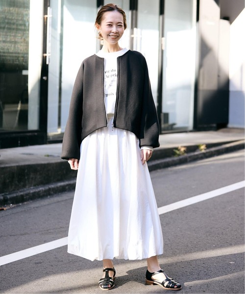 SLOBE IENA(スローブイエナ)の「《WEB限定/追加2》バルーンイージースカート(スカート・レディース・ネイビー/ホワイト・FREE)」の16枚目の写真