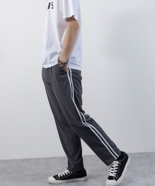 SKKONE（スコーネ）の「IceVeil ナイロンストレッチ ロングパンツ（その他パンツ・メンズ・ネイビー/チャコール/ネイビー×ホワイト/ブラック×ホワイト/ブラック/グレー×ホワイト・L/LL/M）」の3枚目の写真