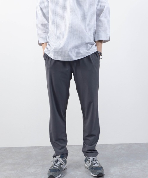 SKKONE（スコーネ）の「IceVeil ナイロンストレッチ ロングパンツ（その他パンツ・メンズ・ネイビー/チャコール/ネイビー×ホワイト/ブラック×ホワイト/ブラック/グレー×ホワイト・L/LL/M）」の4枚目の写真