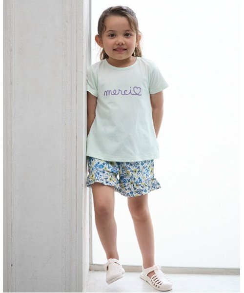 petit main（プティマイン）の「【水陸両用】フリルショートパンツ（スイムグッズ・キッズ・ホワイト系/レッド/ブルー/ライトピンク/スモークピンク/ライトブルー・130cm/80ｃｍ/110cm/100cm/90cm/120cm）」の4枚目の写真