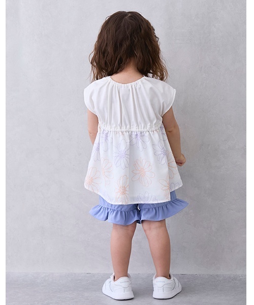 petit main（プティマイン）の「【水陸両用】フリルショートパンツ（スイムグッズ・キッズ・ホワイト系/レッド/ブルー/ライトピンク/スモークピンク/ライトブルー・130cm/80ｃｍ/110cm/100cm/90cm/120cm）」の11枚目の写真