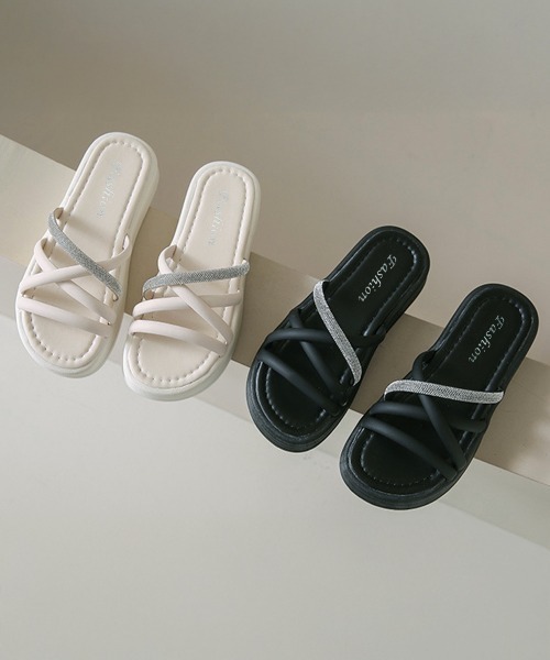 Miniministore（ミニミニストア）の「ストラップサンダル レディース 厚底 夏（サンダル・レディース・ブラック/アイボリー・22.5cm/23.0cm/23.5cm/24.0cm/24.5cm/25.0cm）」の14枚目の写真