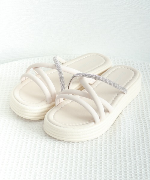 Miniministore（ミニミニストア）の「ストラップサンダル レディース 厚底 夏（サンダル・レディース・ブラック/アイボリー・22.5cm/23.0cm/23.5cm/24.0cm/24.5cm/25.0cm）」の15枚目の写真