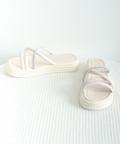 Miniministore（ミニミニストア）の「ストラップサンダル レディース 厚底 夏（サンダル・レディース・ブラック/アイボリー・22.5cm/23.0cm/23.5cm/24.0cm/24.5cm/25.0cm）」の16枚目の写真