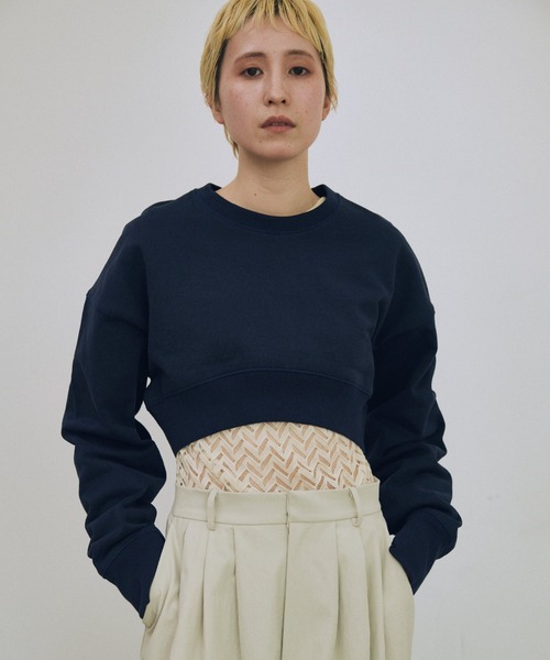 lit（リット）の「Lace Jacquard Tops（シャツ/ブラウス・レディース・ブラック/アイボリー・FREE）」の8枚目の写真