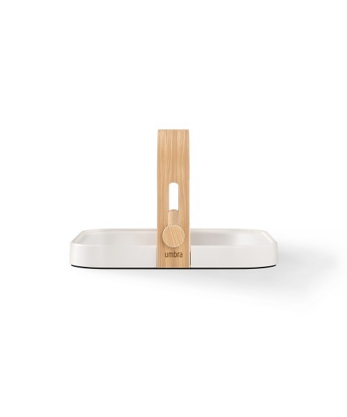 entre square（アントレスクエアー）の「UMBRA/ベルウッド ナプキンホルダー ホワイト/ナチュラル（キッチン収納・レディース・ホワイト・ONE SIZE）」の6枚目の写真