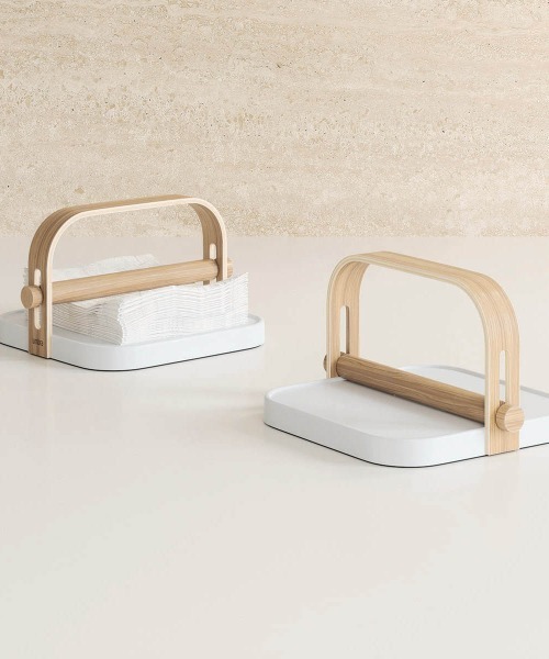 entre square（アントレスクエアー）の「UMBRA/ベルウッド ナプキンホルダー ホワイト/ナチュラル（キッチン収納・レディース・ホワイト・ONE SIZE）」の16枚目の写真