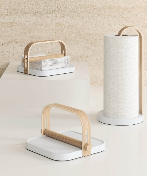 entre square（アントレスクエアー）の「UMBRA/ベルウッド ナプキンホルダー ホワイト/ナチュラル（キッチン収納・レディース・ホワイト・ONE SIZE）」の17枚目の写真