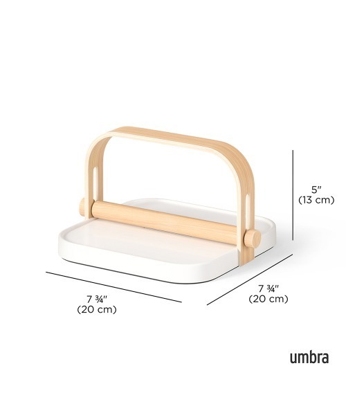 entre square（アントレスクエアー）の「UMBRA/ベルウッド ナプキンホルダー ホワイト/ナチュラル（キッチン収納・レディース・ホワイト・ONE SIZE）」の8枚目の写真