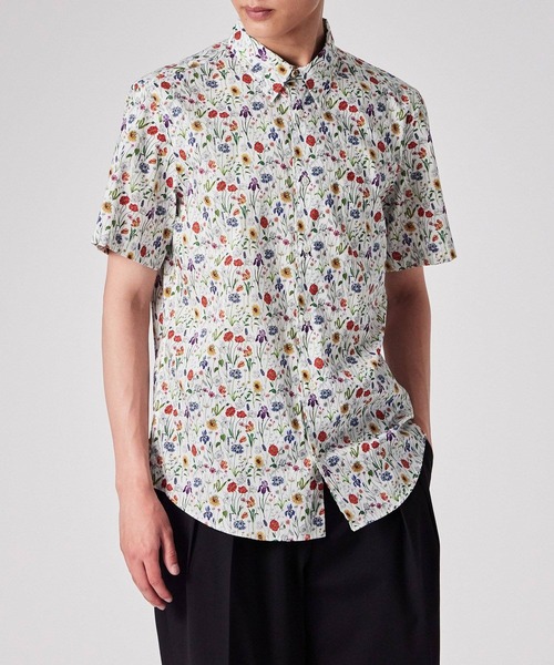 Paul Smith シャドーフローラル　シャツ ポールスミス コレクション フローラル バード 和柄 花柄シャツ