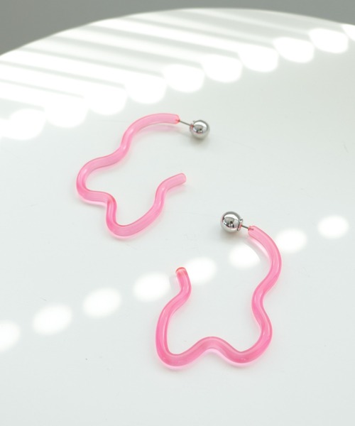 ネオンクリアラインピアス（ピアス（両耳用））｜Three Four