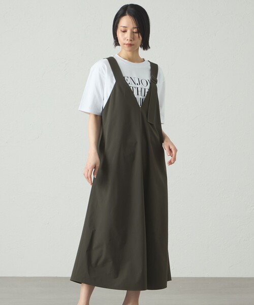 CAST:(キャストコロン)の「雨の日ジャンスカワンピース(ワンピース・レディース・グリーン系その他7/ネイビー/ブルー系その他4・S/M)」の2枚目の写真