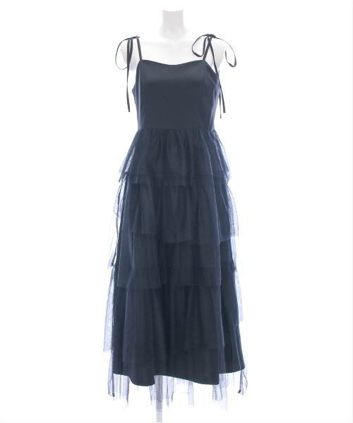 clear（クリア）の「【低身長サイズ有】チュールティアードキャミワンピース[バレエコア ガーリー フェミン 大人]≪2025SS新作≫（ワンピース・レディース・アイボリー/ブラック・F/XS）」の16枚目の写真