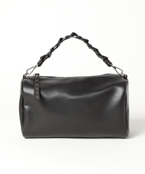 LEPSIM（レプシィム）の「フェイクレザーシリンダーバッグ　451459（ショルダーバッグ・レディース・ブラック/サックスブルー/アイボリー・ONE SIZE）」の10枚目の写真