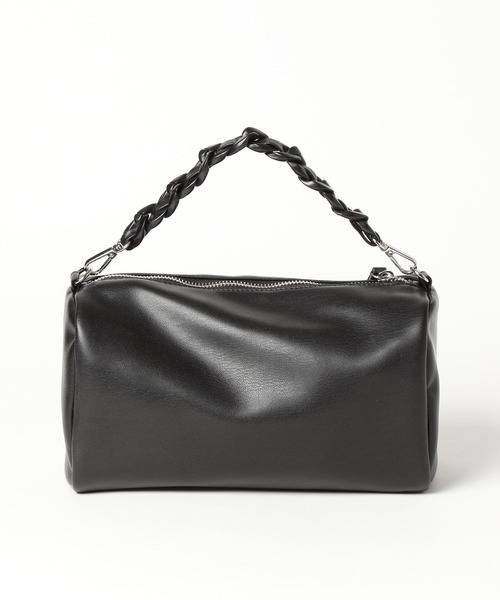 LEPSIM（レプシィム）の「フェイクレザーシリンダーバッグ　451459（ショルダーバッグ・レディース・ブラック/サックスブルー/アイボリー・ONE SIZE）」の12枚目の写真