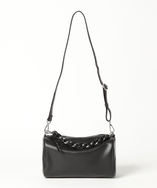 LEPSIM（レプシィム）の「フェイクレザーシリンダーバッグ　451459（ショルダーバッグ・レディース・ブラック/サックスブルー/アイボリー・ONE SIZE）」の14枚目の写真