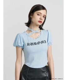 jouetie | 【メロクロコラボ】KUROMIフリルチョーカーリボントップス(Tシャツ/カットソー)