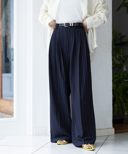 RAGEBLUE（レイジブルー）の「TR3タックワイドスラックス（スラックス・レディース・ブラック/ネイビー・MEDIUM/LARGE）」の2枚目の写真