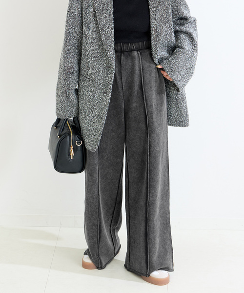 追加4》ウォッシャブル / 裏毛センターシームスウェットパンツ