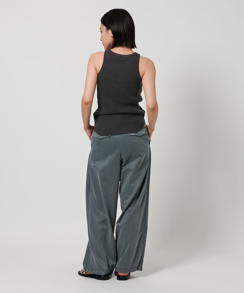 BEAUTY&YOUTH UNITED ARROWS（ビューティーアンドユースユナイテッドアローズ）の「リブ アメリカンスリーブ タンクトップ（タンクトップ・レディース・オフホワイト/ダークグレー/ベージュ・FREE）」の12枚目の写真