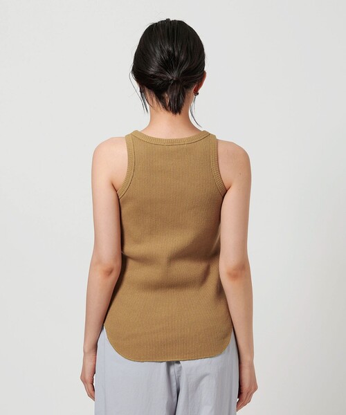 BEAUTY&YOUTH UNITED ARROWS（ビューティーアンドユースユナイテッドアローズ）の「リブ アメリカンスリーブ タンクトップ（タンクトップ・レディース・オフホワイト/ダークグレー/ベージュ・FREE）」の15枚目の写真