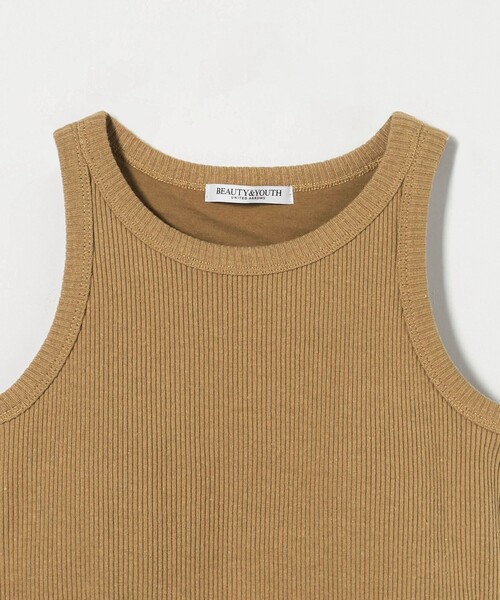 BEAUTY&YOUTH UNITED ARROWS（ビューティーアンドユースユナイテッドアローズ）の「リブ アメリカンスリーブ タンクトップ（タンクトップ・レディース・オフホワイト/ダークグレー/ベージュ・FREE）」の18枚目の写真