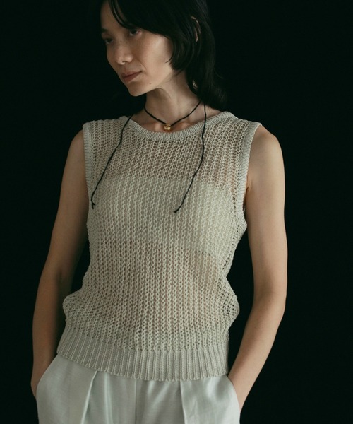Strawyarn Knit Tanktop（タンクトップ）｜ànuke（アンヌーク