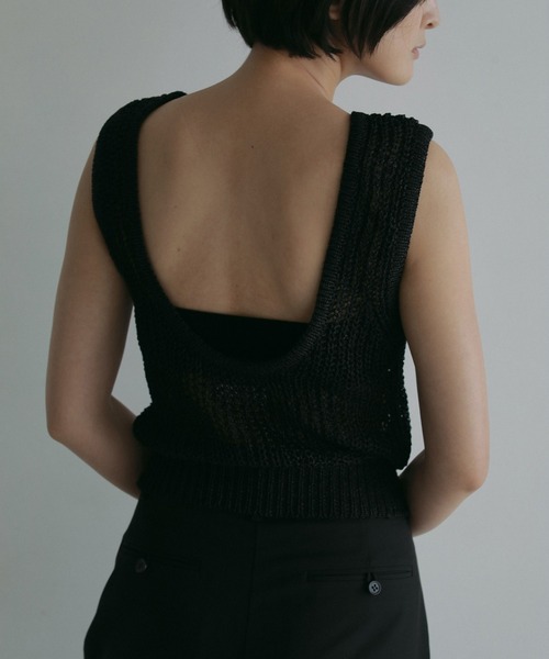 セール】Paperyarn Knit Tanktop（タンクトップ）｜anuke