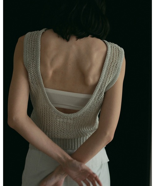 セール】Paperyarn Knit Tanktop（タンクトップ）｜anuke