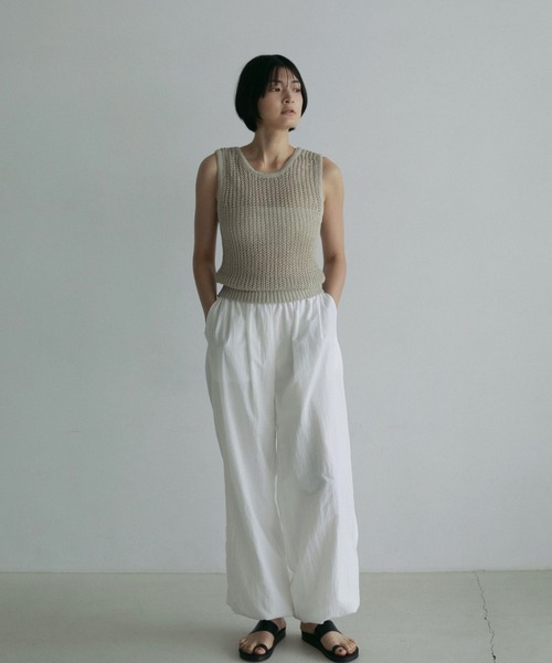 anuke（アンヌーク）の「Paperyarn Knit Tanktop（タンクトップ