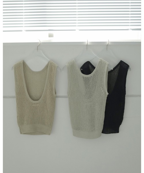 セール】Paperyarn Knit Tanktop（タンクトップ）｜anuke