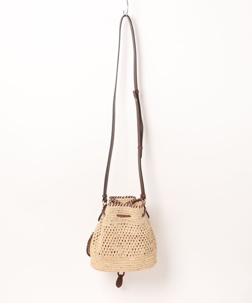 【Stella McCartney】Falabella Small ラフィア バケットバッグ Falabella Raffia Crochet Bucket Bag / ファラベラ ラフィア