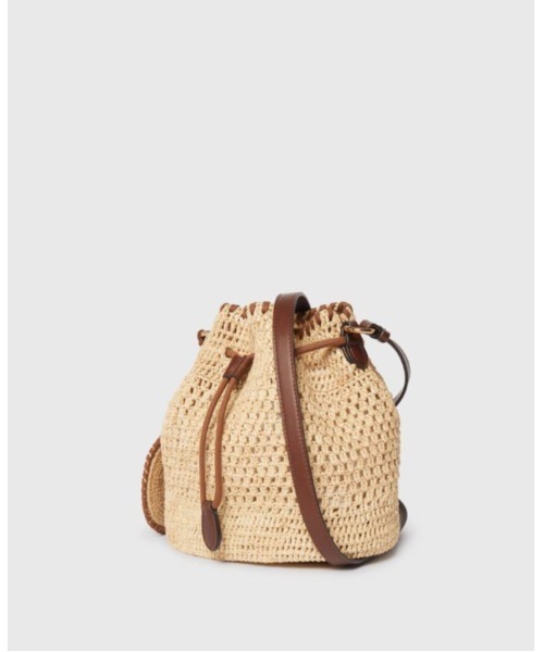 【専用】STELLA McCARTNEY 新品未使用 ラフィアショルダーバッグ Falabella Raffia Crochet Bucket Bag / ファラベラ ラフィア