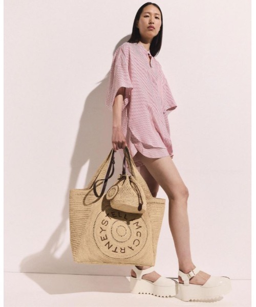 ★美品★STELLA McCARTNEY ラフィアバケット Stella McCartney - STELLA McCARTNEY ステラ マッカートニー