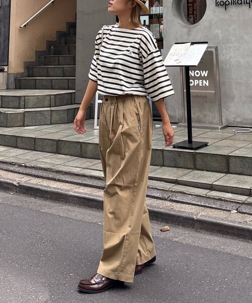 tシャツ 「GEVACO」ボートネック半袖ボーダーTEE レディース メンズ GEVACO tシャツ 「GEVACO」ボートネックボーダーロンTEE