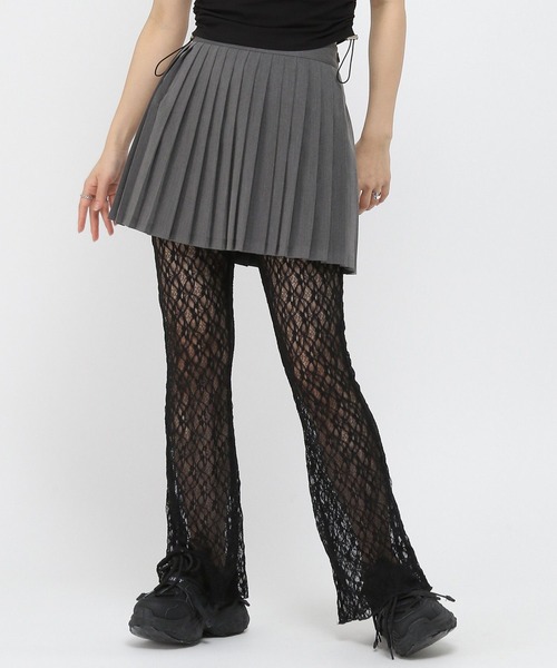 3.3 Field Trip （3.3フィールドトリップ）の「3.3 Field Trip／レースフレアパンツ（その他パンツ・レディース・ブラック/オフホワイト・FREE）」の17枚目の写真